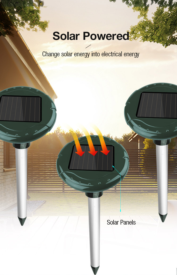Solar Powered with Change solar energy into electrical energy
